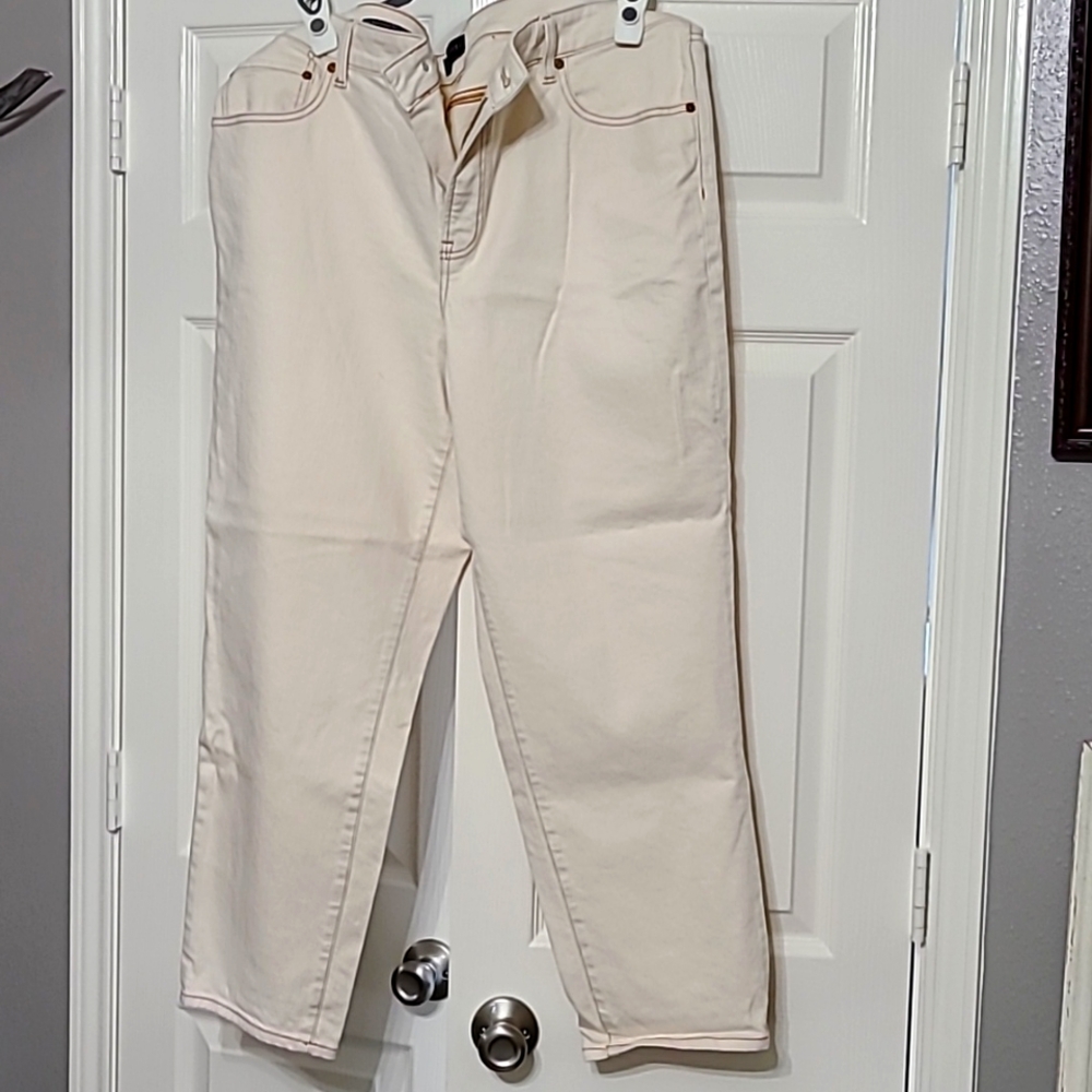 Cream color size 18 Talbots everyday relaxed jeans